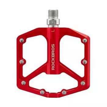 Велосипедные педали ROCKBROS, легкие, плоские педали, алюминиевый сплав, для шоссейных велосипедов, кроссовых велосипедов, горных велосипедов и т. д.. Платформа, противоскользящая, уплотнения подшипников, 9/16 , S