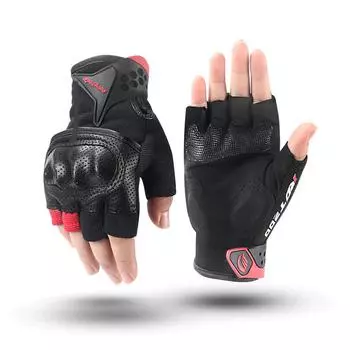 Велосипедные перчатки Мужские и женские фитнес-перчатки с половиной пальца для езды на велосипеде, воздухопроницаемость M чёрный