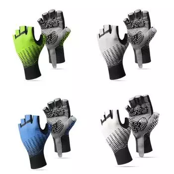 Велосипедные перчатки с половиной пальца, перчатки для рыбалки, противоскользящие амортизирующие спортивные перчатки L