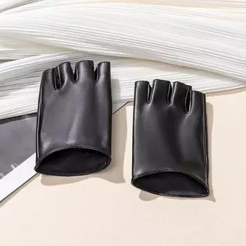 Велосипедные перчатки с полупальцами, дышащие, нескользящие, кожаные, спортивные перчатки без пальцев, перчатки для шоссейных гонок, велосипедное снаряжение