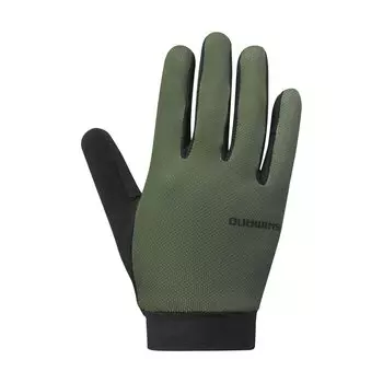 Велосипедные перчатки SHIMANO EXPLORER FF Gloves 2023 Модель Хаки M Руководство по размеру руки: 20,3-22,9 см
