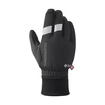 Велосипедные перчатки SHIMANO WINDSTOPPER PRIMALOFT Gloves L Расчетный размер руки черного цвета Окружность 22,9-24,8 см Цвет чёрный
