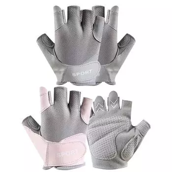 Велосипедные перчатки Велосипедные перчатки Велосипедные перчатки с половиной пальца Шоссейный велосипед MTB Велосипедные перчатки для тренировок на велосипеде светло-серый