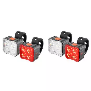 Велосипедные передние и задние фонари светодиодные велосипедные фонари аксессуары для велосипедистов (4 светодиода)