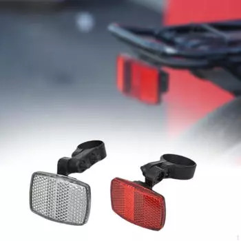 Велосипедные передние и задние отражатели Велосипедные аксессуары для мужчин и женщин, легко устанавливаемые Предупреждение 2FrontRearReflectors