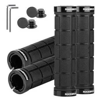 Велосипедные ручки ROCKBROS, набор из 2 ручек, резиновые, с двойным замком, внутренний диаметр, амортизация, легкость захвата, легкий вес, комфорт