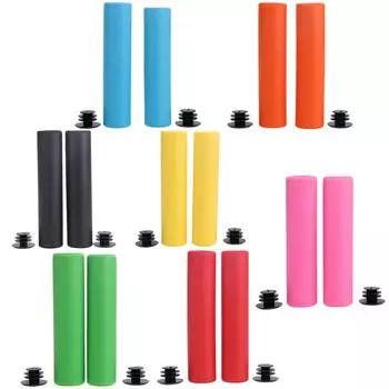 Велосипедные ручки UltraLight Silicone Material Handlebar MTB Bicycle Grip UK жёлтый