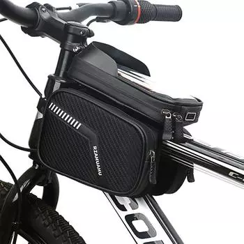 Велосипедные седельные сумки, передняя верхняя трубка, водонепроницаемый чехол-держатель для мобильного телефона, аксессуары для велосипеда MTB