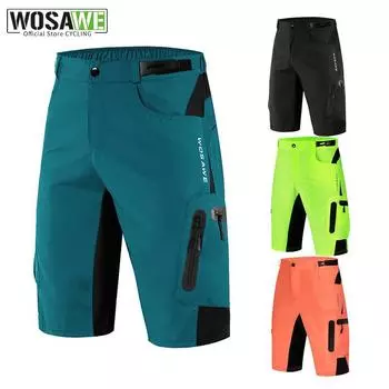 Велосипедные шорты WOSAWE, мужские повседневные шорты для езды на горном велосипеде, дышащие, свободного покроя, быстросохнущие M розовый
