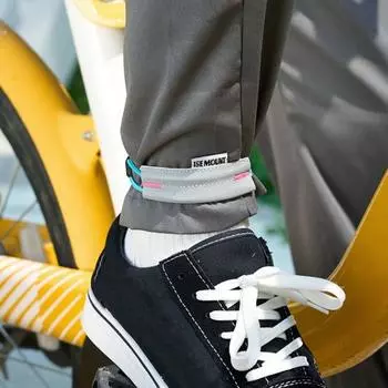 Велосипедные штаны со светоотражающей лентой, высокая видимость, эластичные, регулируемые, для мужчин и женщин, для ночного бега, предупреждающие ремешки на лодыжки, аксессуары для велоспорта флуоресцентный зеленый