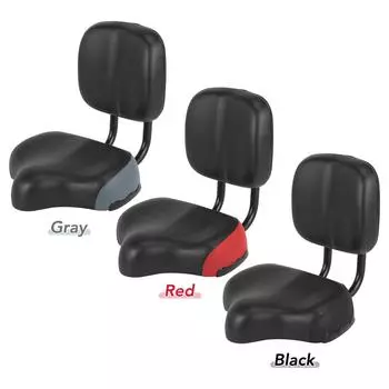 Велосипедные сиденья для мужчин и женщин Широкое велосипедное сиденье со спинкой Сиденье для велотренажера Спиннинговые велосипеды Электровелосипеды Трехколесный велосипед красный