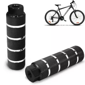 Велосипедные ступеньки Samcos из алюминиевого сплава, набор из 2 ступеней, педаль для велосипеда, простая установка, защита шестерен для толстых велосипедов, кроссовый велосипед