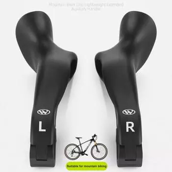 Велосипедные тиски Эргономичный дизайн Простой угол установки Регулируемый с помощью флуоресцентных тисков MTB с ночным свечением чёрный