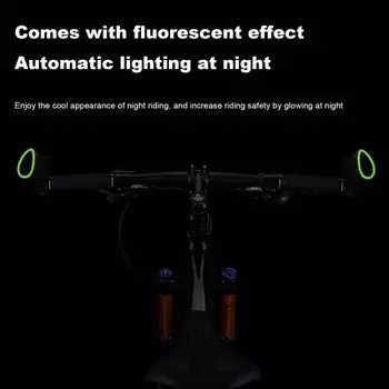 Велосипедные тиски Эргономичный дизайн Простой угол установки Регулируемый с помощью флуоресцентных тисков MTB с ночным свечением чёрный