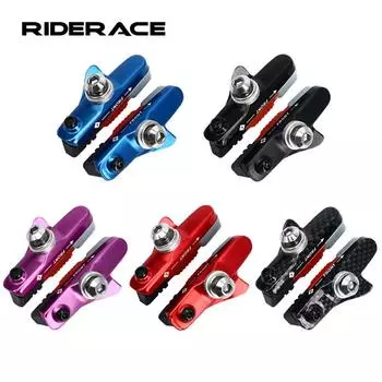 Велосипедные тормозные колодки с грязевым желобом, бесшумный обод из алюминиевого сплава, фрикционный тормоз колеса, велосипедные тормозные колодки, сменный резиновый лист