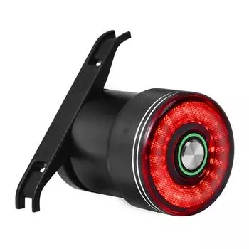 Велосипедные задние фонари Интеллектуальные сенсорные стоп-сигналы Горные шоссейные велосипедные ночные фары Фары для езды на велосипеде One Size чёрный