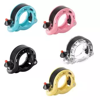 Велосипедные звонки Скрытые велосипедные звонки для рулей 22,4/25,4 мм, чистый и долгий звук звонка, 100 дБ децибел чёрный