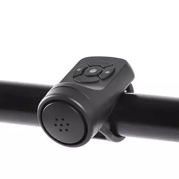 Велосипедный электрический звуковой сигнал, черный ABS, USB-аккумулятор, велосипедный звонок, динамик