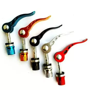 Велосипедный быстросъемный стержень, алюминиевый зажим для подседельного штыря велосипеда, подседельный штырь для горного велосипеда, зажим для трубки сиденья велосипеда, аксессуары 6*65mm чёрный