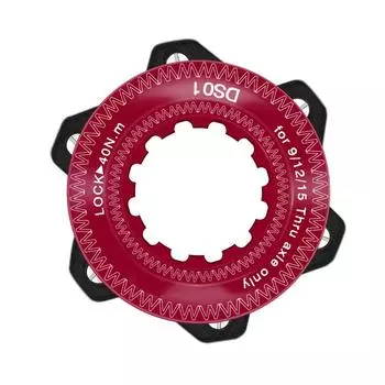 Велосипедный центральный замок из алюминиевого сплава, адаптер с 6 отверстиями, велосипедный диск, центральный замок, ступица, диск с 6 болтами чёрный