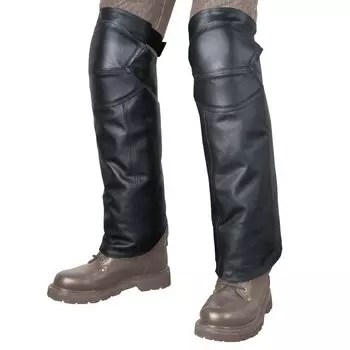 Велосипедный чехол для ног Heat Guard Leather Black Standard RR5869 ROUGH&ROAD чёрный