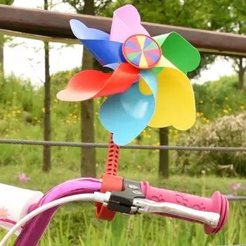 Велосипедный цветок Вертушка Велосипедный руль Вертушка Украшение для велосипедной мельницы Детский велосипед Вертушка Blue dinosaur