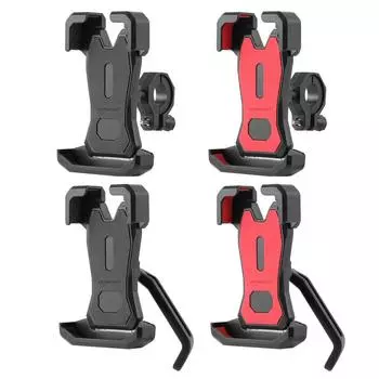 - Велосипедный держатель для мобильного телефона, противоударное крепление для мобильного телефона, аксессуары для езды на велосипеде Rearview чёрный