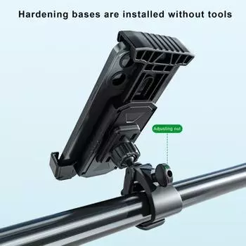 Велосипедный держатель для сотового телефона на 360 градусов, противоударный, противоскользящий, надежно удерживает выдвижной безопасный замок