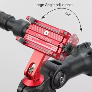 Велосипедный держатель для телефона из алюминиевого сплава, спиральное телескопическое крепление для велосипедного телефона, замок с четырьмя когтями, велосипедный держатель для сотового телефона для телефона 58-88 мм A чёрный