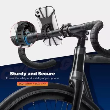 Велосипедный держатель для телефона, велосипедный держатель для мобильного телефона, мотоцикл, поддержка Celular для iPhone, Samsung, Xiaomi, Gsm Houder Fiets чёрный