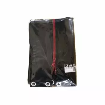 Велосипедный домик для 3-х автомобилей с передней шторой черного цвета, ширина x глубина x высота, склад для хранения велосипедов, изготовлен в Японии, для велосипедов на открытом воздухе Nan-a 1,56 2,2 1,65 м чёрный