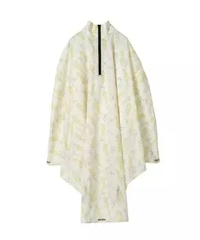 Велосипедный дождевик Charlie Pom Pom Line Flower Off Водоотталкивающий водонепроницаемый дождевик пончо с сумкой для хранения подходит [2022] Wpc. Женский R001-098 Рост