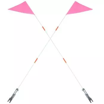 Велосипедный флагшток Эмблемы Велосипед Предупреждение Розовый Стекловолокно Безопасность Велосипед Ребенок Мини 123.00X27.50X1.00CM розовый