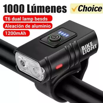 Велосипедный фонарь 2T6 LED передний USB перезаряжаемый горный велосипедный фонарь 1000LM велосипедный фонарь фонарь велосипедные аксессуары задний фонарь