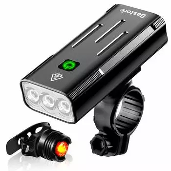 Велосипедный фонарь 5200 мАч, большой USB-фонарь для велосипеда, 800 люмен, 3 уровня освещения, светодиодный, IPX5, мобильный, легко использовать в качестве фонаря для защиты от сбоев в горных условиях,
