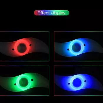 Велосипедный фонарь для спиц колеса, 3-режимный светодиодный водонепроницаемый велосипедный предупреждающий знак, легко устанавливаемый велосипедный аксессуар с аккумулятором