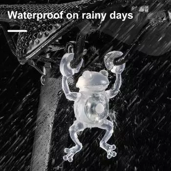 Велосипедный фонарь Frog Tail IPX6 Водонепроницаемый режимы Регулируемый MTB шоссейный горный велосипед светодиодный задний фонарь для ночной езды Красный цветной велосипедный предупреждающий задний фонарь красный