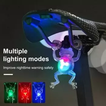 Велосипедный фонарь Frog Tail IPX6 Водонепроницаемый Режимы Регулируемый MTB Шоссейный Горный велосипед LED красный