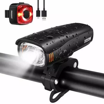 Велосипедный фонарь Hosim, перезаряжаемый USB-светильник для велосипеда, светодиодный фонарь с набором Samsung 2600 мА·ч, свет,