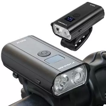 Велосипедный фонарь IPX4 Водонепроницаемый цифровой дисплей Супер яркий USB перезаряжаемый Регулируемый легкий Ночная езда по дороге Велосипедная фара Светодиодная лампа