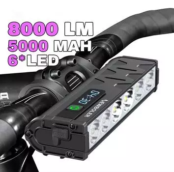 Велосипедный фонарь передний 4500 люмен велосипедный фонарь 10000 мАч водонепроницаемый фонарик USB зарядка MTB шоссейный велосипедный фонарь аксессуары