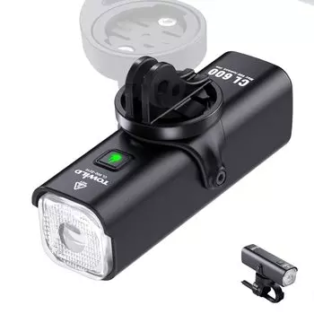 Велосипедный фонарь, перезаряжаемый, дорожный велосипедный фонарь, легкий, большой емкости, 2000 мАч, 600 люмен, велосипедный фонарь, подвесной фонарь для шоссейного велосипеда, 5 степеней затемнения