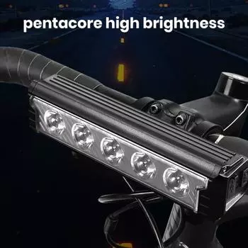 Велосипедный фонарь, USB перезаряжаемый велосипедный фонарь, водонепроницаемый корпус из алюминиевого сплава, регулируемая яркость, фонарь на руль для улицы D