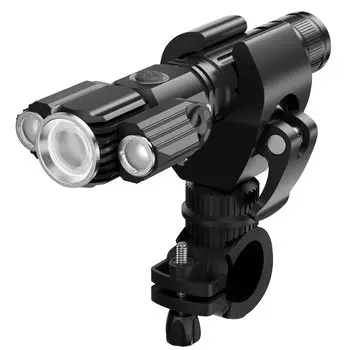 Велосипедный фонарик многоцелевой в рабочем состоянии 1000 люмен светодиодный фонарь высокой яркости 3 мощные лампы яркие 4 режима затемнения совместимы с