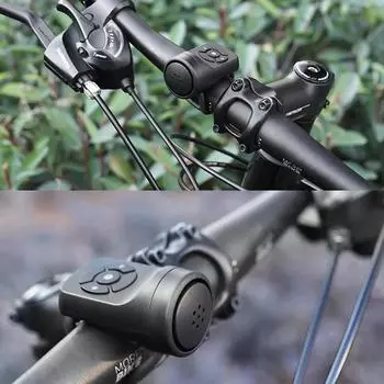 Велосипедный гудок для зарядки, супер громкий звонок, сигнализация, электрический звонок для горного велосипеда, оборудование для езды на велосипеде чёрный