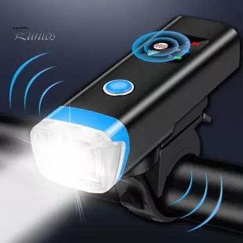 Велосипедный гудок, водонепроницаемый, регулируемый, с зарядкой от USB, высокие децибелы, 350 люмен, суперяркий, для ночной езды, шоссейный велосипедный фонарь A