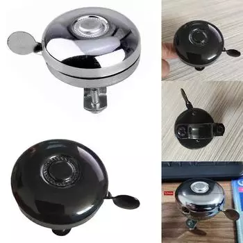 Велосипедный хромированный колокольчик, универсальный, диаметр 5,2 см, классический Dinger серебряный