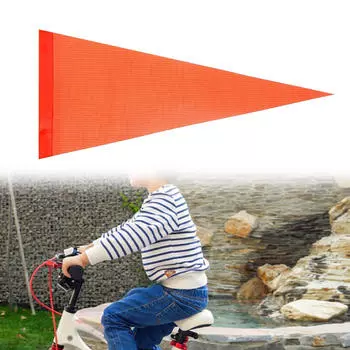 Велосипедный хвост, флаг, предупреждающие аксессуары, декор, портативный предостерегающий вымпел для уличной палатки Reflective