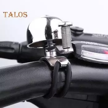 Велосипедный классический звонок с резиновым ремешком, легкий, громкий, универсальный, складной, для горного велосипеда, шоссейного, горного, на руль, для скутера, велосипеда серебряный