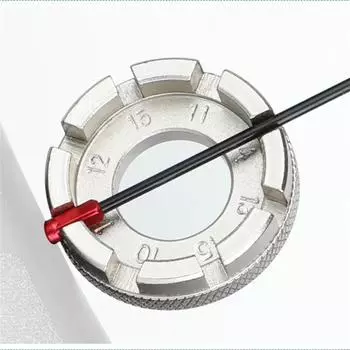 Велосипедный ключ для шин, 8-позиционный гаечный ключ, инструмент для ремонта велосипеда, прочный портативный ручной инструмент, мини-ключ для спиц велосипеда, ремонт велосипеда